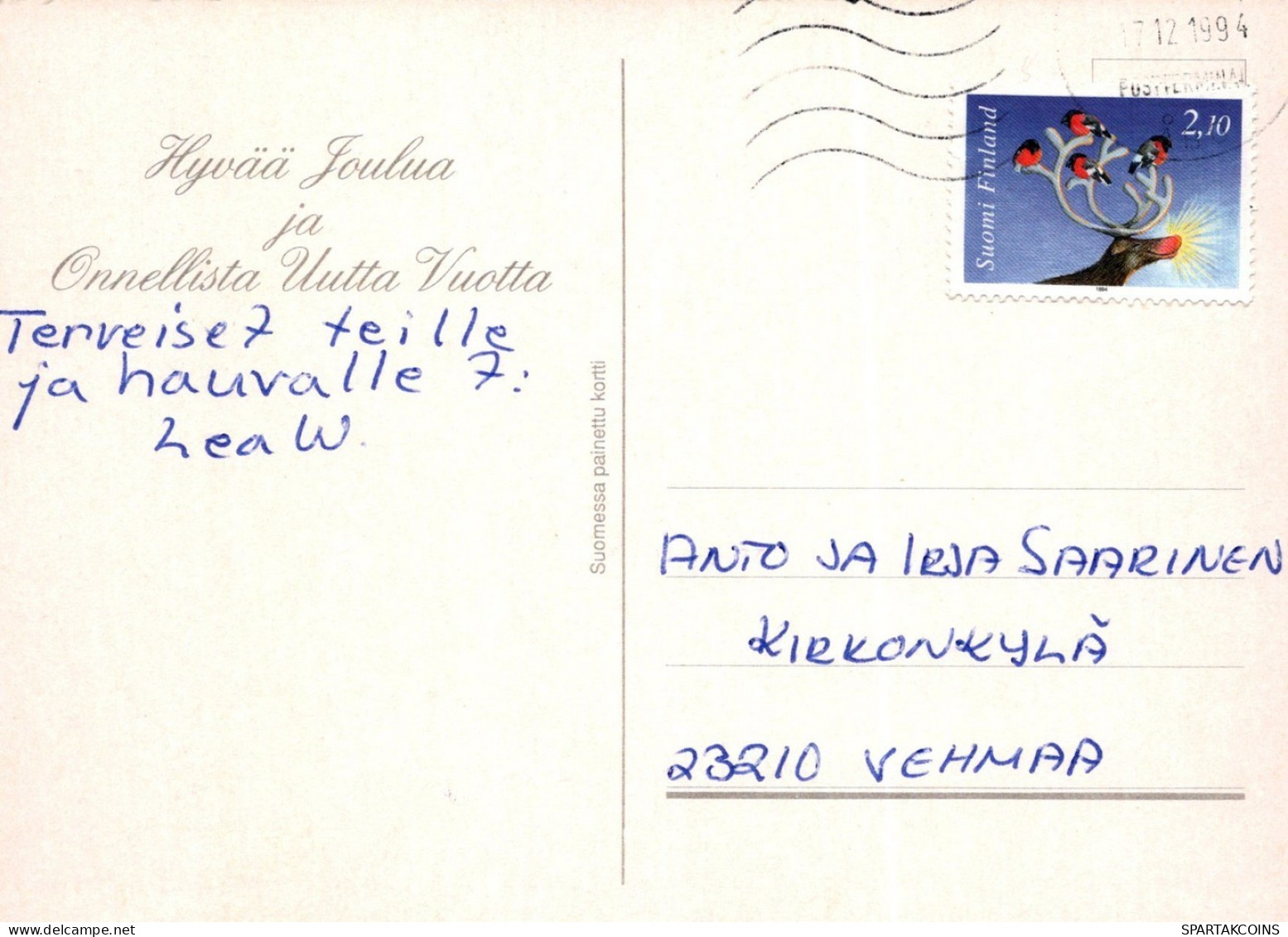 ANGEL CHRISTMAS Holidays Vintage Postcard CPSM #PAH823.A - Engelen