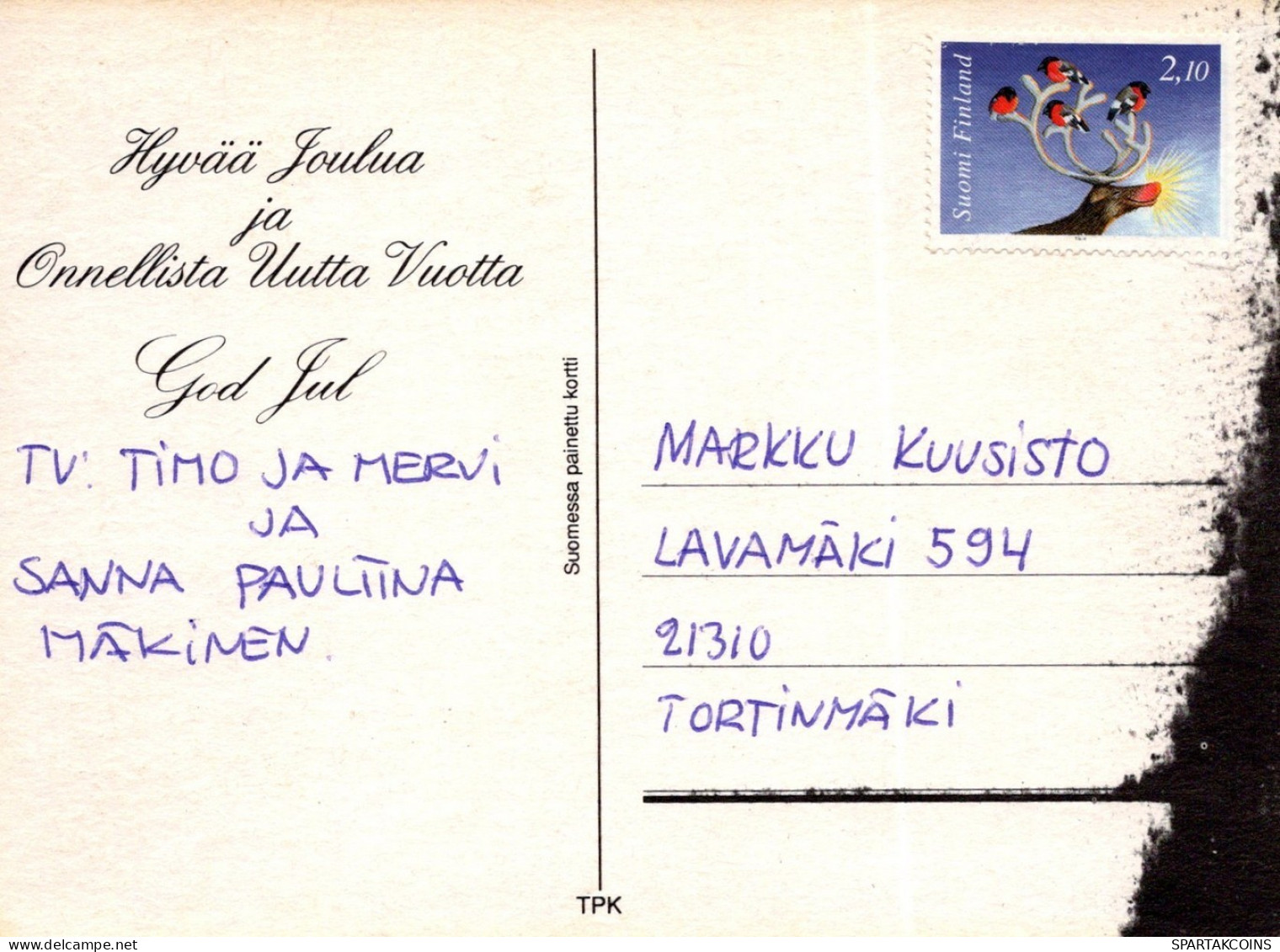 ANGELO Buon Anno Natale Vintage Cartolina CPSM #PAH790.A - Engelen