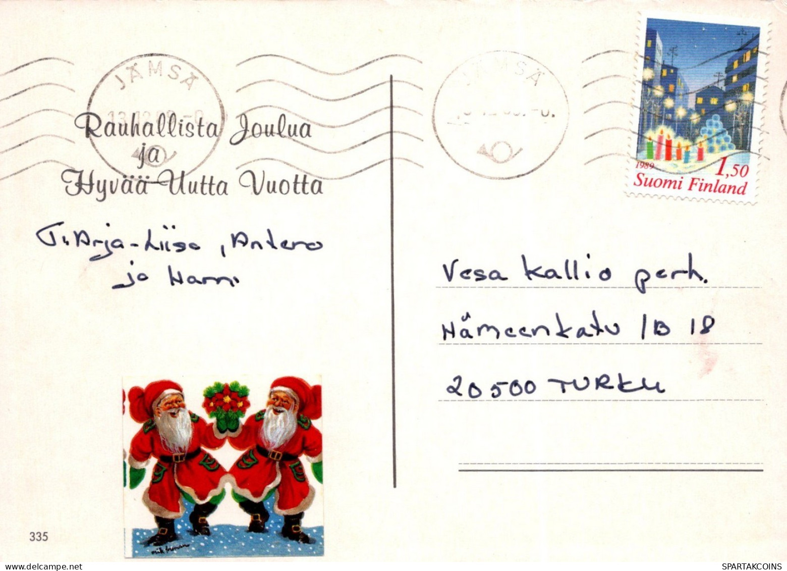 ANGEL CHRISTMAS Holidays Vintage Postcard CPSM #PAH718.A - Angeli