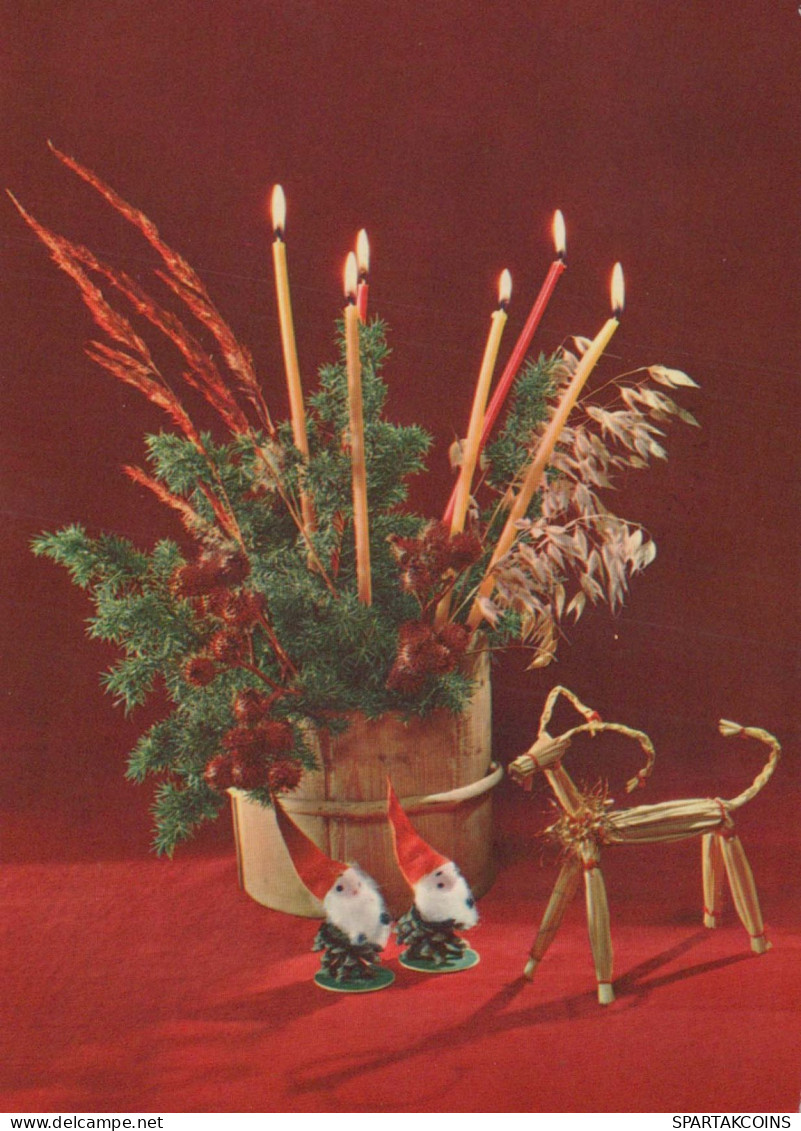 WEIHNACHTSMANN SANTA CLAUS Neujahr Weihnachten GNOME Vintage Ansichtskarte Postkarte CPSM #PAY498.A - Santa Claus