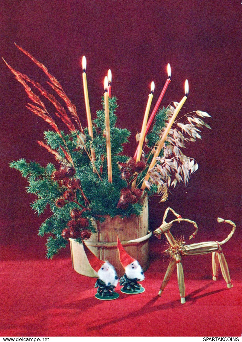 WEIHNACHTSMANN SANTA CLAUS Neujahr Weihnachten GNOME Vintage Ansichtskarte Postkarte CPSM #PAY498.A - Santa Claus
