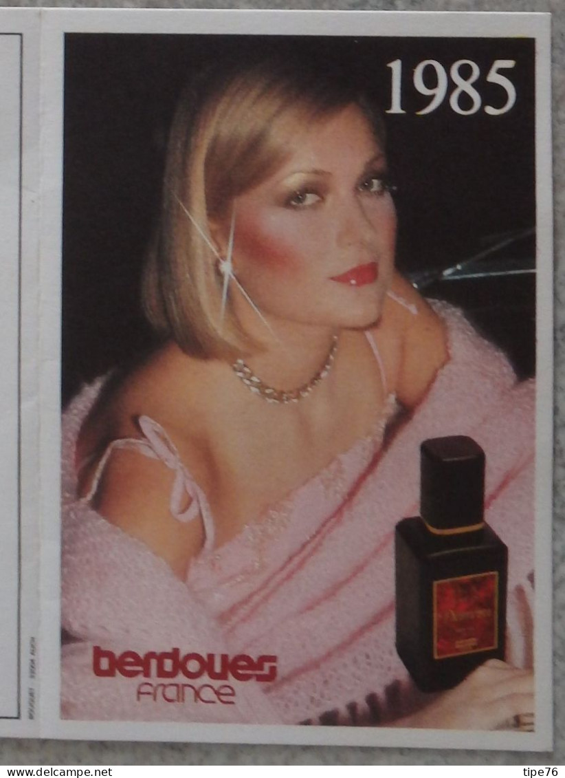Petit Calendrier De Poche Parfumé 1985 Coiffeur Coiffure Berdoues Diamara Femme - Harfleur Seine Maritime - Tamaño Pequeño : 1981-90