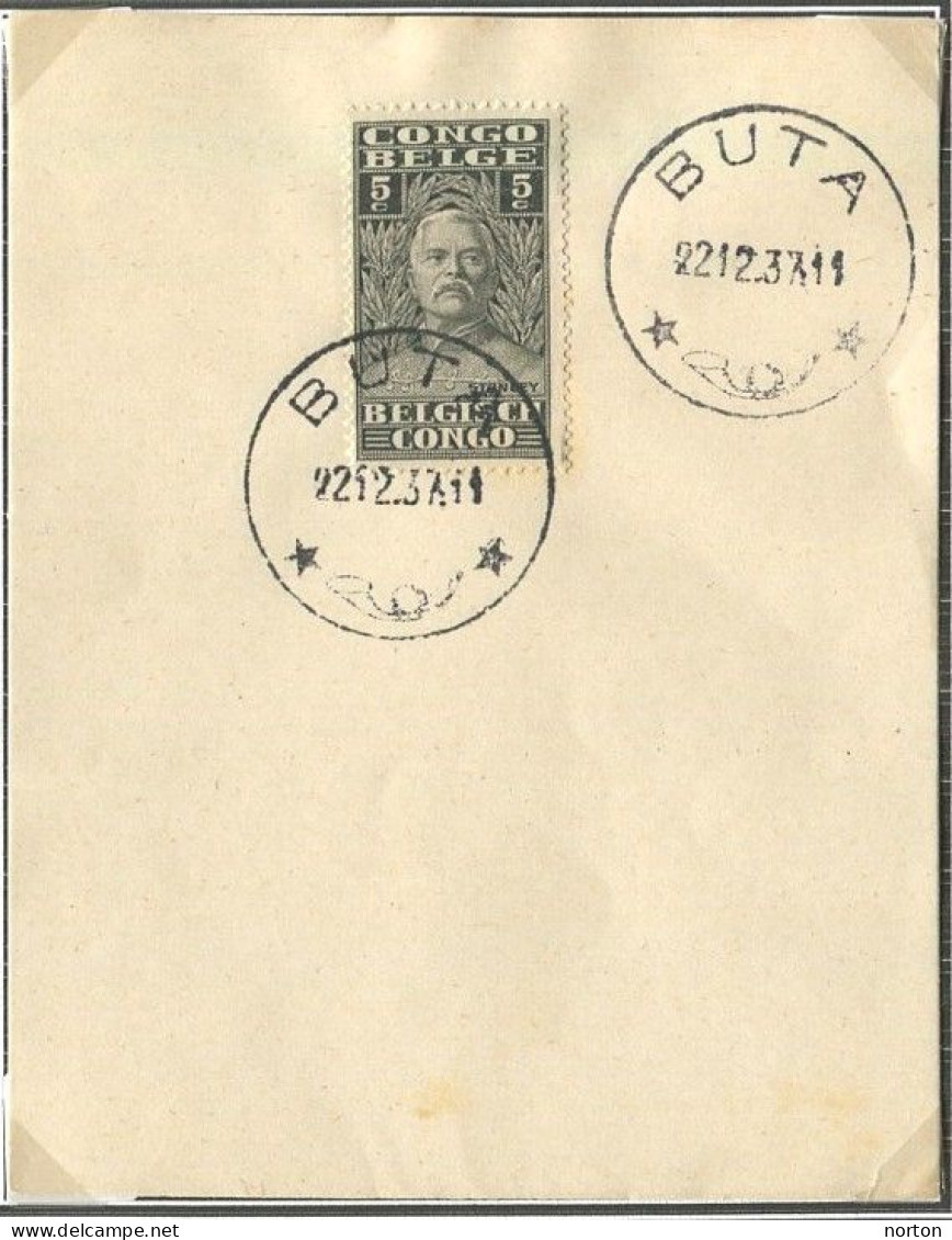 Congo Buta Oblit. Keach 8C1 Sur C.O.B. 135 Sur Papier Libre Le 22/12/1937 - Briefe U. Dokumente