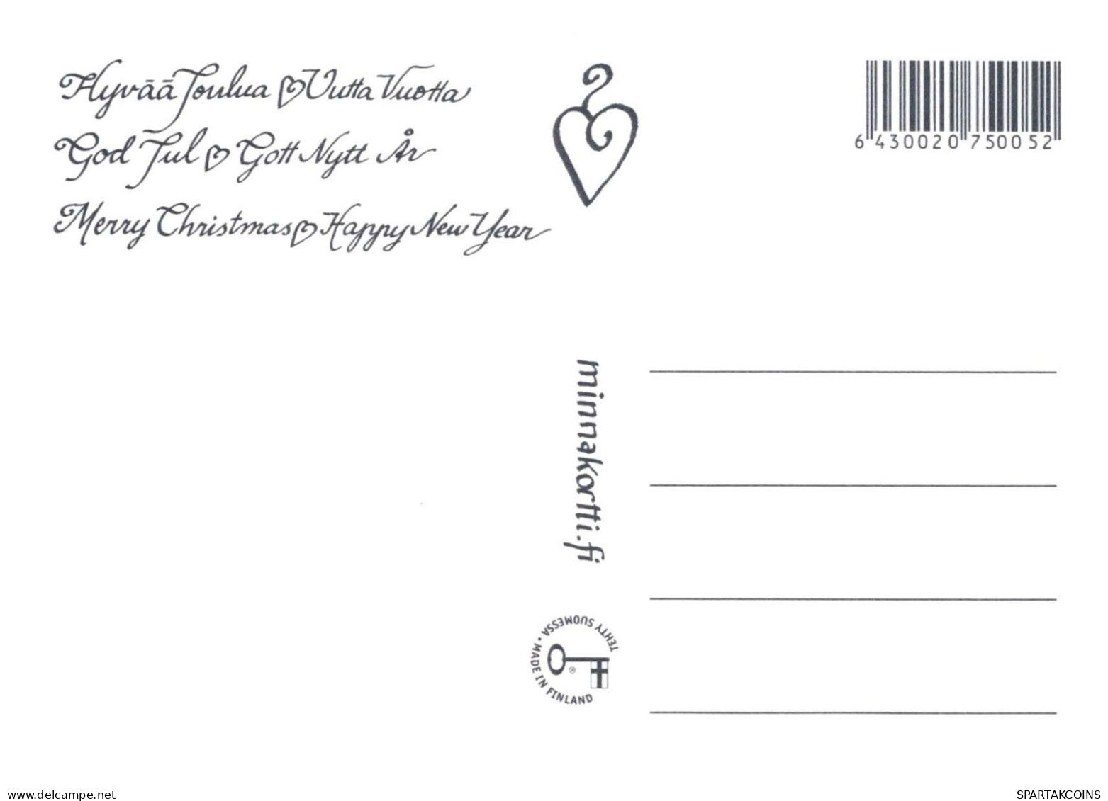 Feliz Año Navidad NIÑOS Vintage Tarjeta Postal CPSM #PBM330.A - Año Nuevo