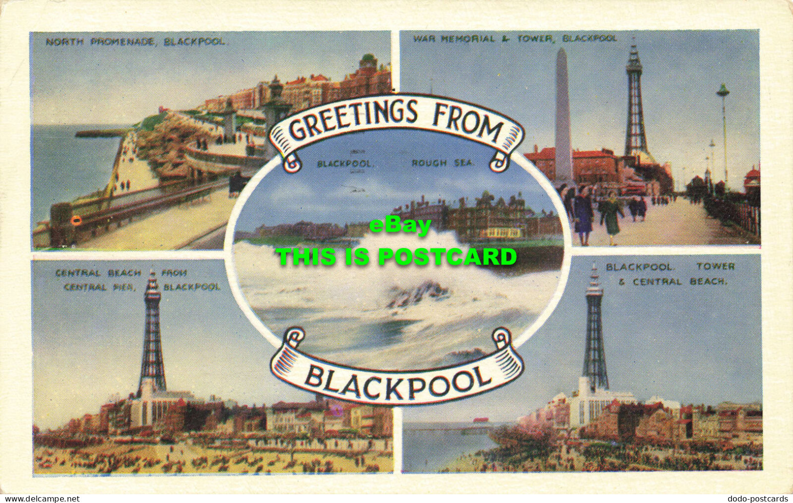 R592911 Greetings From Blackpool. 1953. Multi View - World