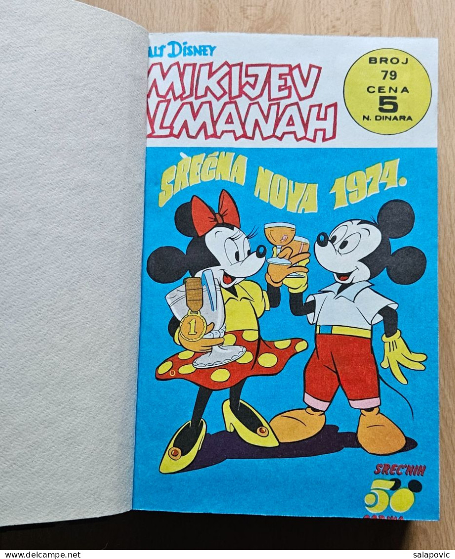 MIKIJEV ALMANAH 12 Numbers Bound 79 - 90, Vintage Comic Book Yugoslavia Yugoslavian Mickey Mouse Disney Comics - Comics & Mangas (other Languages)