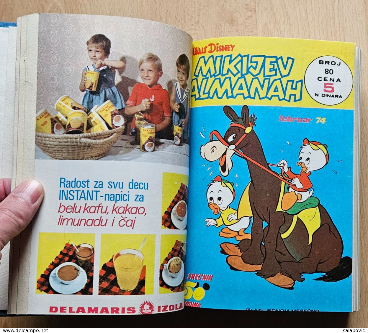 MIKIJEV ALMANAH 12 Numbers Bound 79 - 90, Vintage Comic Book Yugoslavia Yugoslavian Mickey Mouse Disney Comics - BD & Mangas (autres Langues)