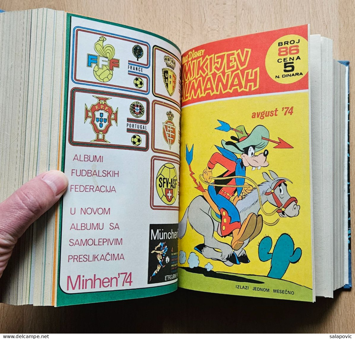 MIKIJEV ALMANAH 12 numbers bound 79 - 90, Vintage Comic Book Yugoslavia Yugoslavian Mickey Mouse Disney Comics