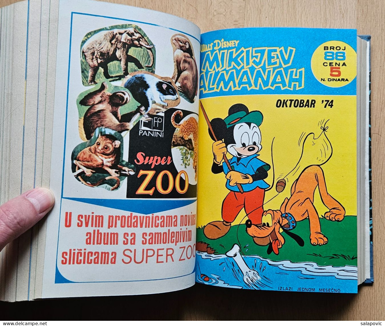 MIKIJEV ALMANAH 12 numbers bound 79 - 90, Vintage Comic Book Yugoslavia Yugoslavian Mickey Mouse Disney Comics