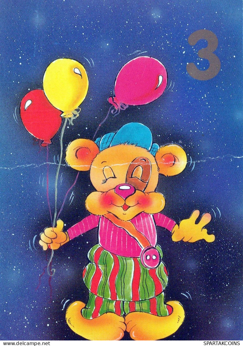 GEBÄREN Tier Vintage Ansichtskarte Postkarte CPSM #PBS194.A - Bears
