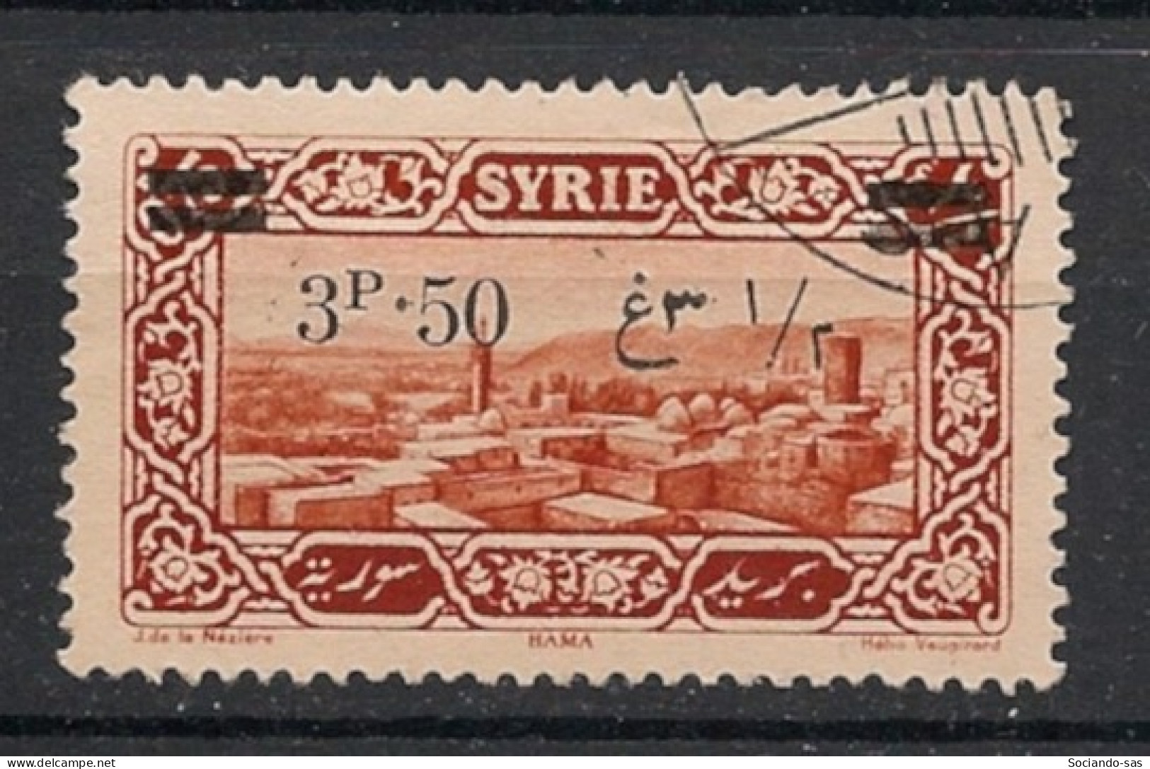 SYRIE - 1926 - N°YT. 179 - HAma 3pi50 Sur 0pi75 - Oblitéré / Used - Gebraucht