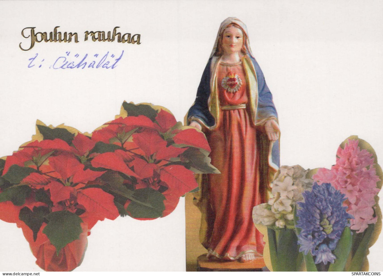 ESTATUA SANTOS Cristianismo Religión Vintage Tarjeta Postal CPSM #PBQ189.A - Gemälde, Glasmalereien & Statuen