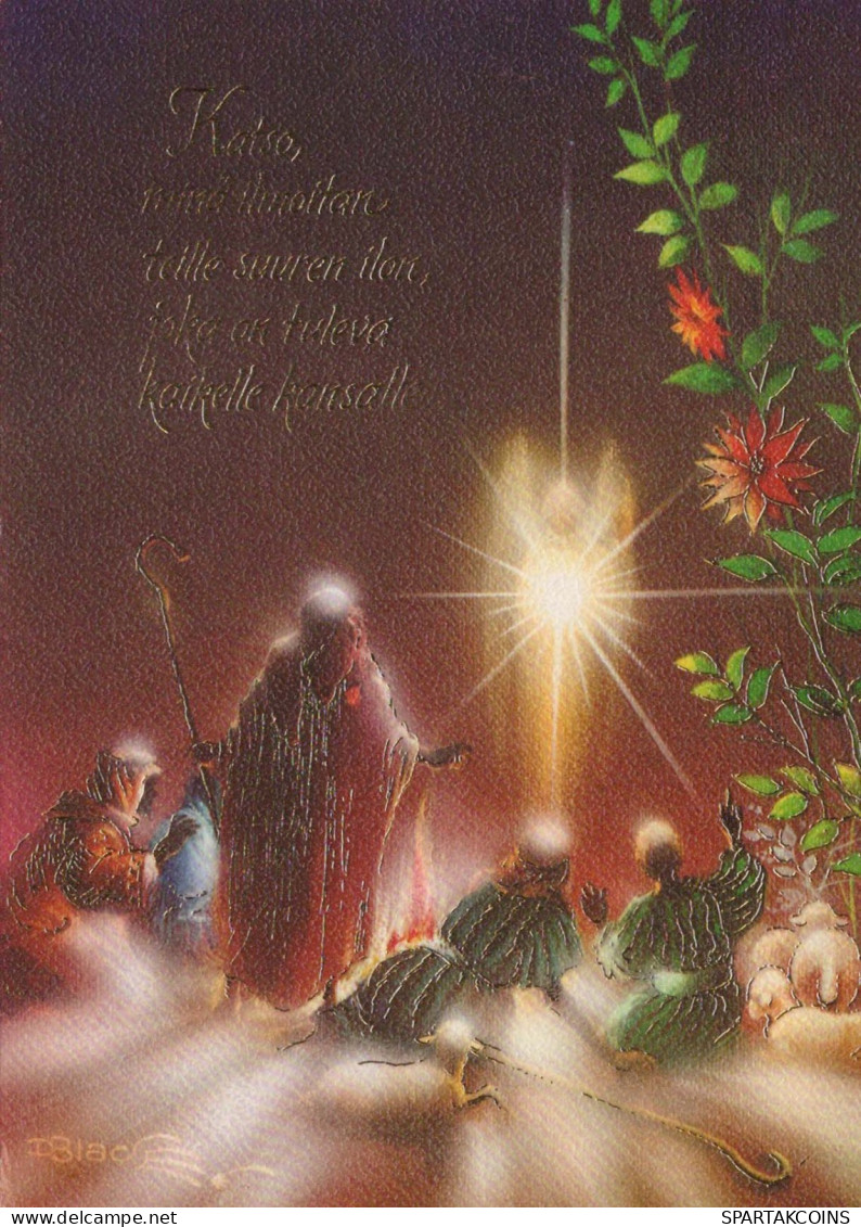 SAINTS ET SAINTES Bébé JÉSUS Christianisme Religion Vintage Carte Postale CPSM #PBP910.A - Sonstige & Ohne Zuordnung