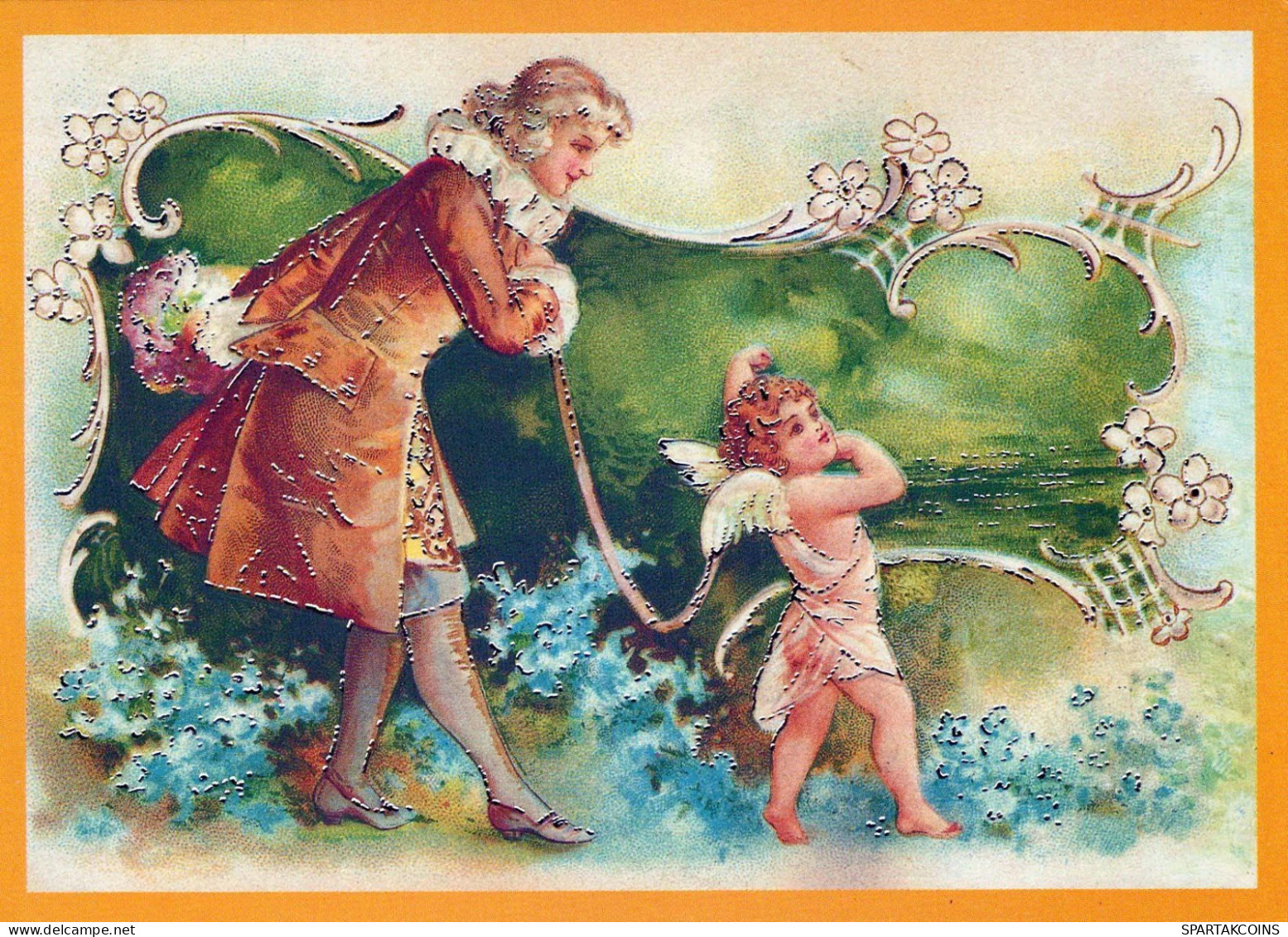 ANGELO Natale Vintage Cartolina CPSM #PBP524.A - Engelen