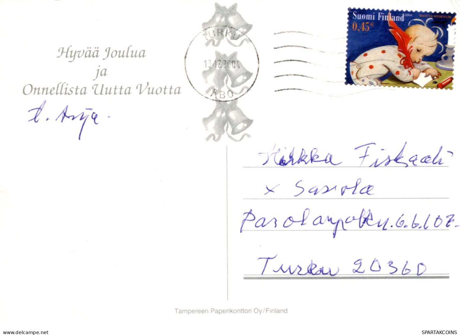 ÁNGEL Navidad Vintage Tarjeta Postal CPSM #PBP423.A - Angeli