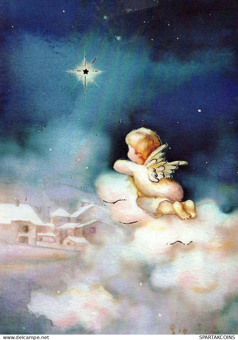 ANGELO Natale Vintage Cartolina CPSM #PBP364.A - Angeles