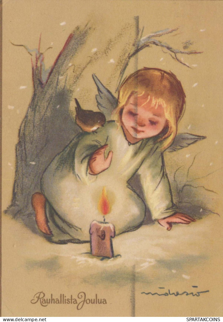 ANGE Noël Vintage Carte Postale CPSM #PBP450.A - Angels