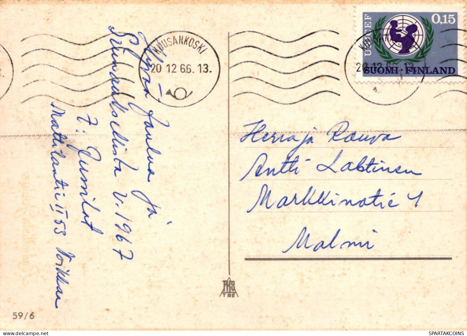 ANGE Noël Vintage Carte Postale CPSM #PBP450.A - Engelen