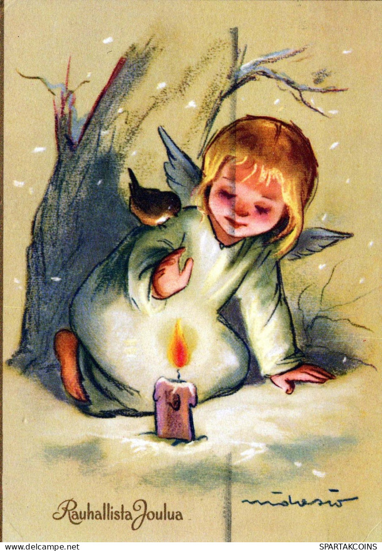 ANGE Noël Vintage Carte Postale CPSM #PBP450.A - Angels