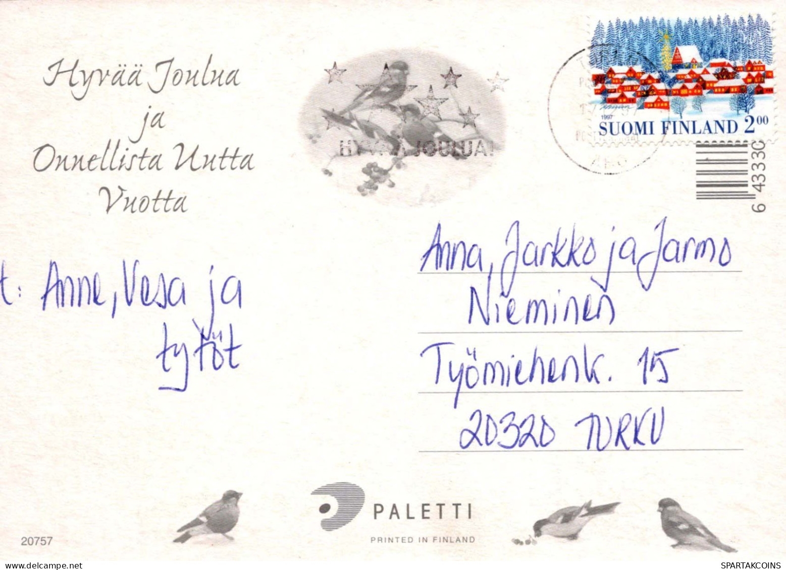 ÁNGEL Navidad Vintage Tarjeta Postal CPSM #PBP338.A - Engelen