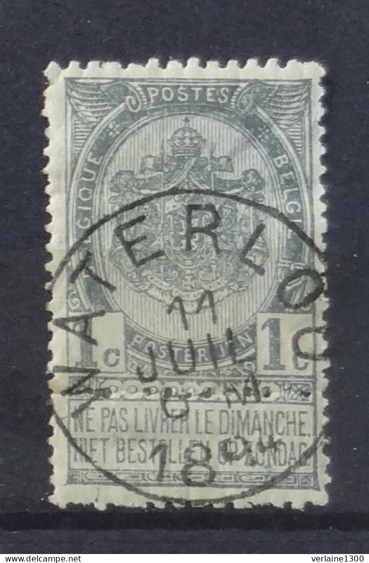 53 Avec Belle Oblitération Waterloo - 1893-1907 Stemmi