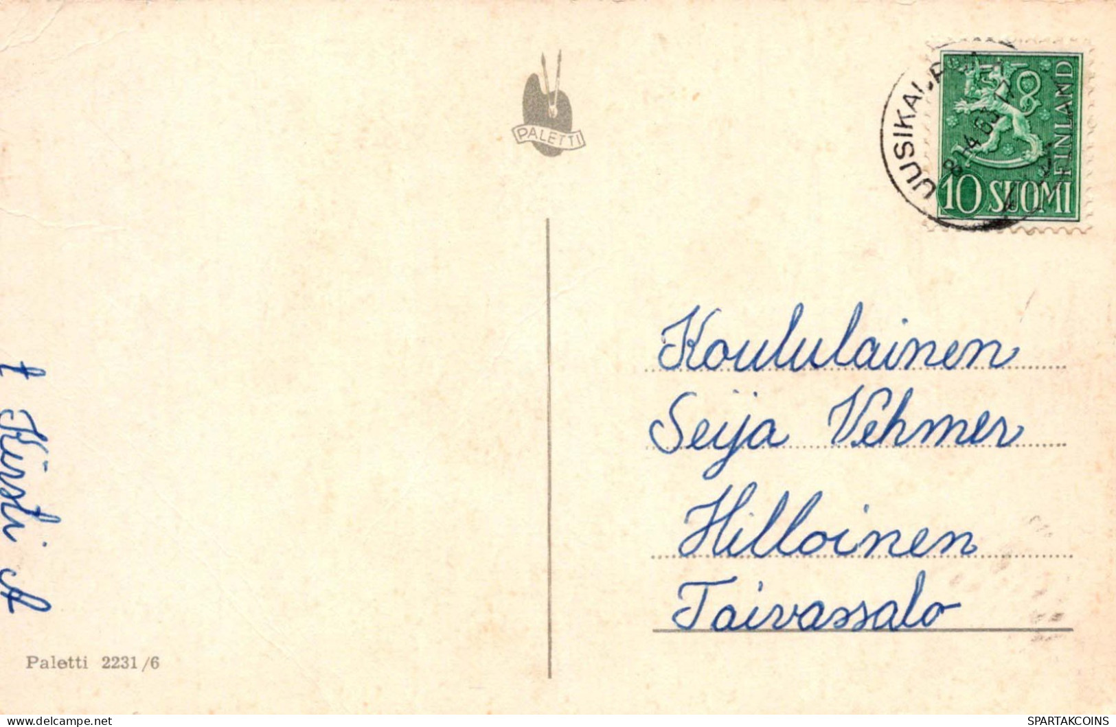 PASCUA POLLO HUEVO Vintage Tarjeta Postal CPA #PKE117.A - Pâques