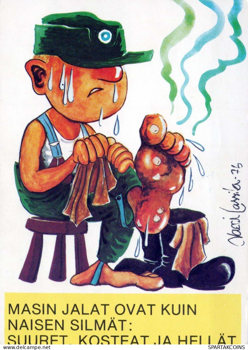 SOLDATI UMORISMO Militaria Vintage Cartolina CPSM #PBV840.A - Humor