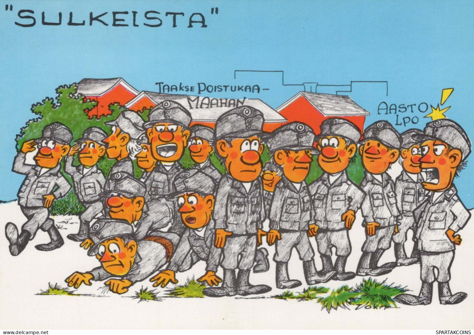 SOLDAT HUMOR Militaria Vintage Ansichtskarte Postkarte CPSM #PBV922.A - Humor