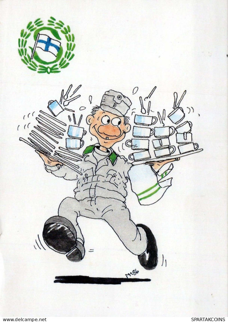 SOLDIERS HUMOUR Militaria Vintage Postcard CPSM #PBV863.A - Humour