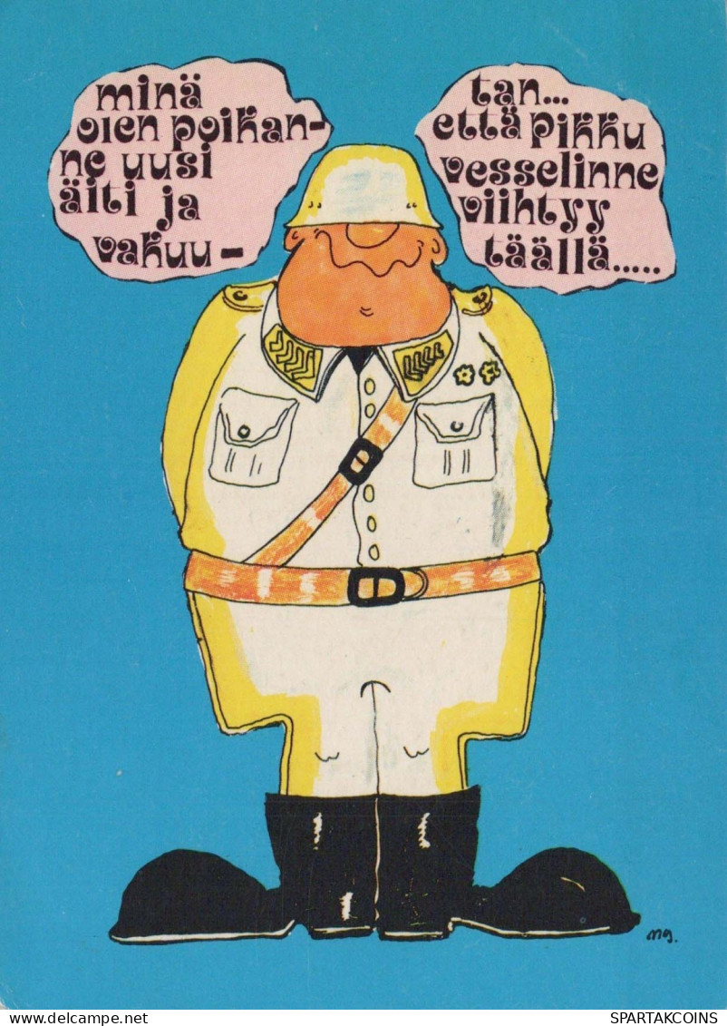 SOLDIERS HUMOUR Militaria Vintage Postcard CPSM #PBV858.A - Humorísticas