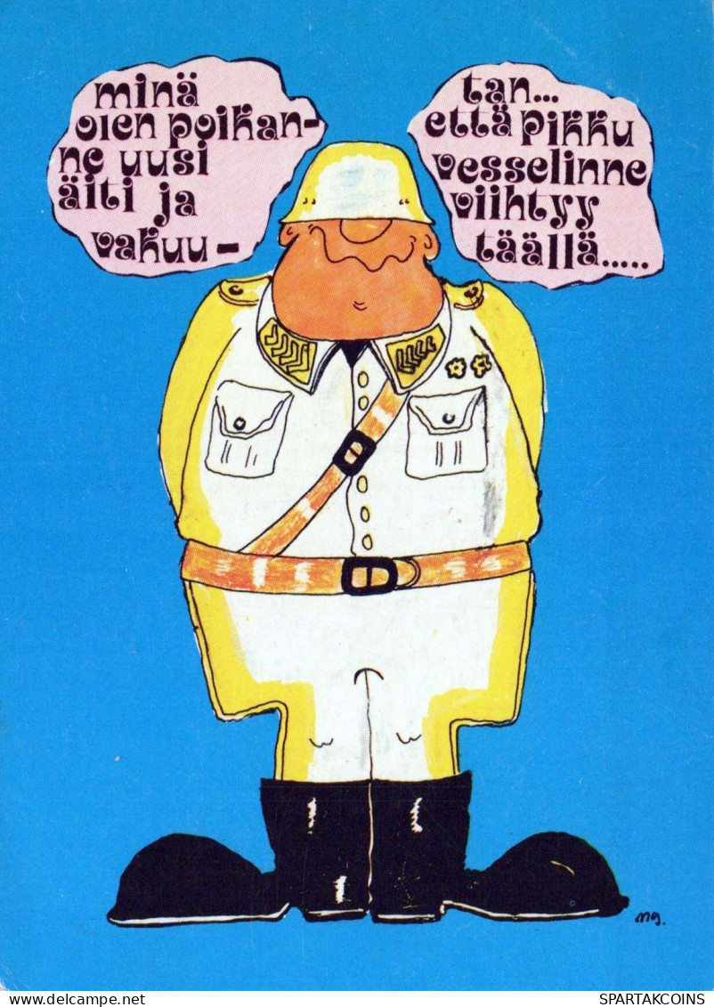 SOLDIERS HUMOUR Militaria Vintage Postcard CPSM #PBV858.A - Humoristiques