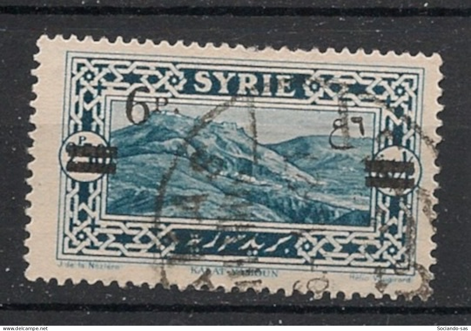 SYRIE - 1926 - N°YT. 184 - Kalat Yamoun 6pi Sur 2pi50 - Oblitéré / Used - Used Stamps
