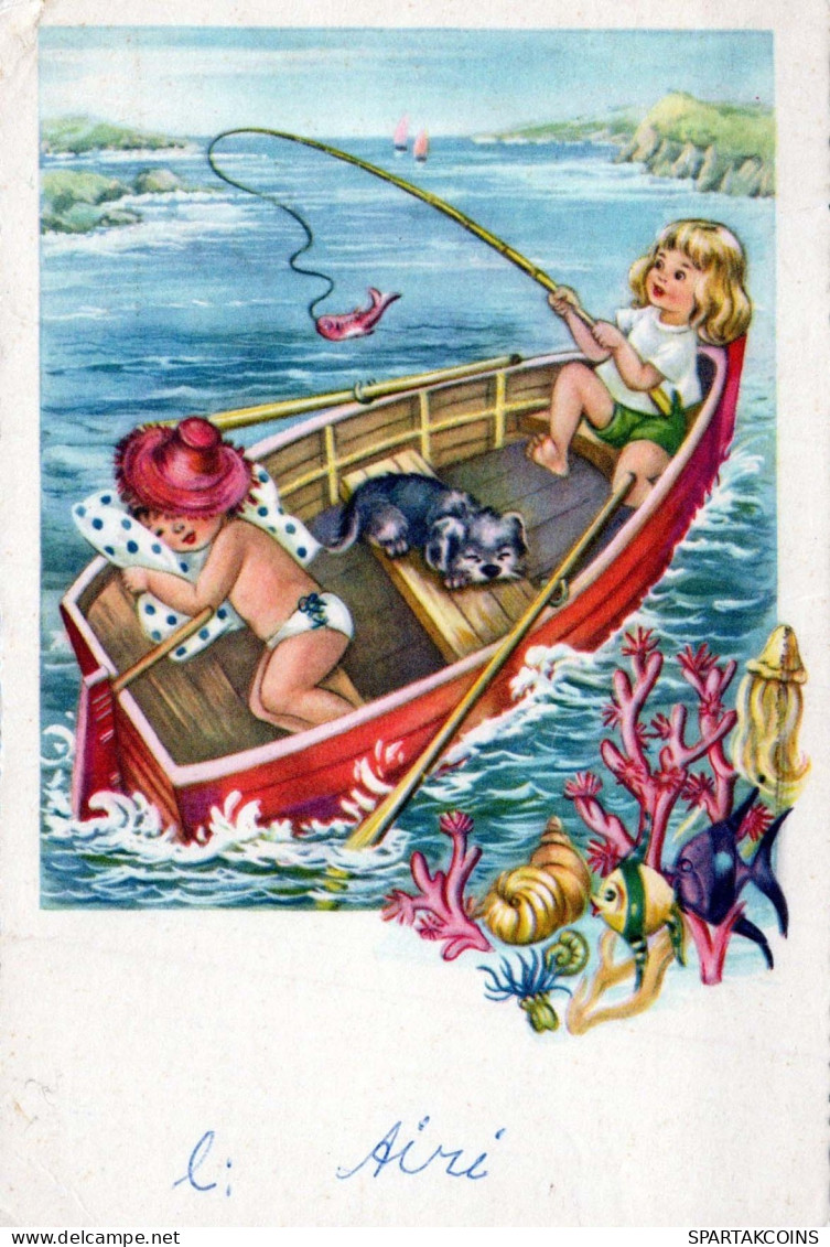 CHILDREN HUMOUR Vintage Postcard CPSM #PBV268.A - Cartes Humoristiques