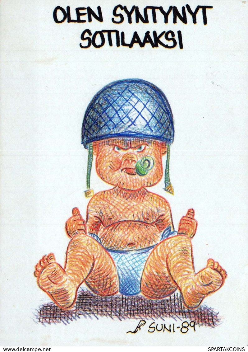 ENFANTS HUMOUR Vintage Carte Postale CPSM #PBV301.A - Humorous Cards