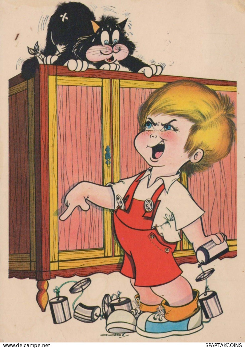 ENFANTS HUMOUR Vintage Carte Postale CPSM #PBV281.A - Cartes Humoristiques