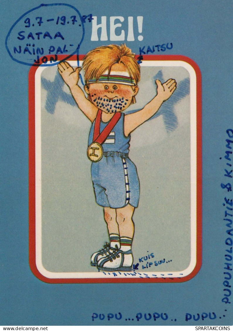 CHILDREN HUMOUR Vintage Postcard CPSM #PBV293.A - Humorvolle Karten