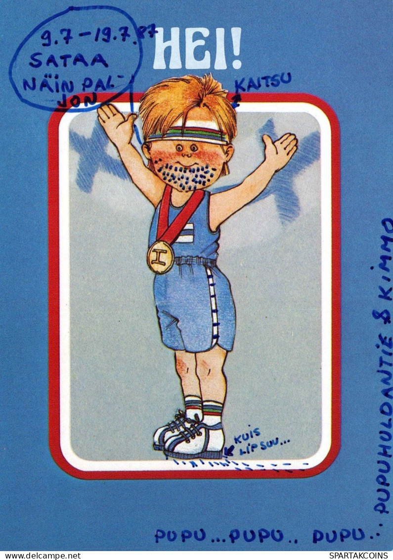 CHILDREN HUMOUR Vintage Postcard CPSM #PBV293.A - Cartes Humoristiques
