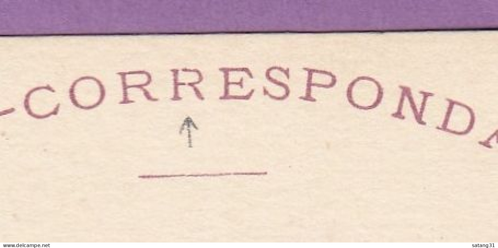 P 25. "R" VON CORRESPONDANCE GESPALTEN, 2TER "L" VON ALLEMAGNE KOPFSTEHEND. - Stamped Stationery