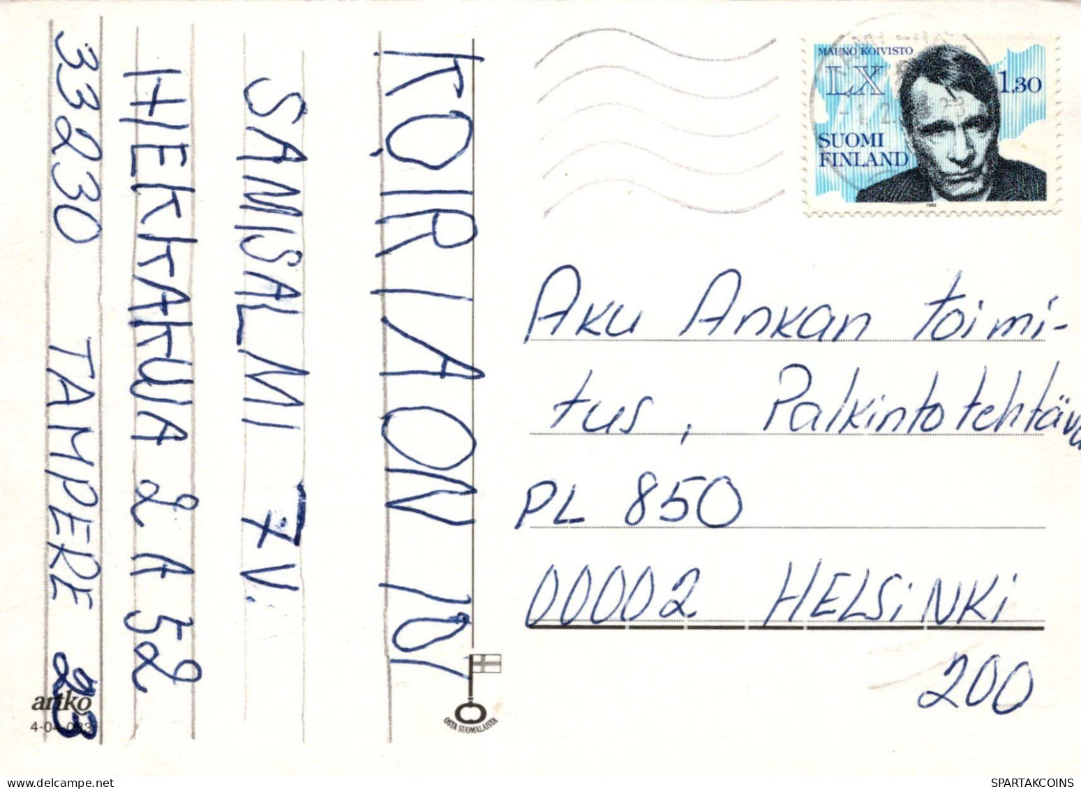 FELIZ CUMPLEAÑOS 7 Año De Edad NIÑO NIÑOS Vintage Tarjeta Postal CPSM #PBT772.A - Geburtstag