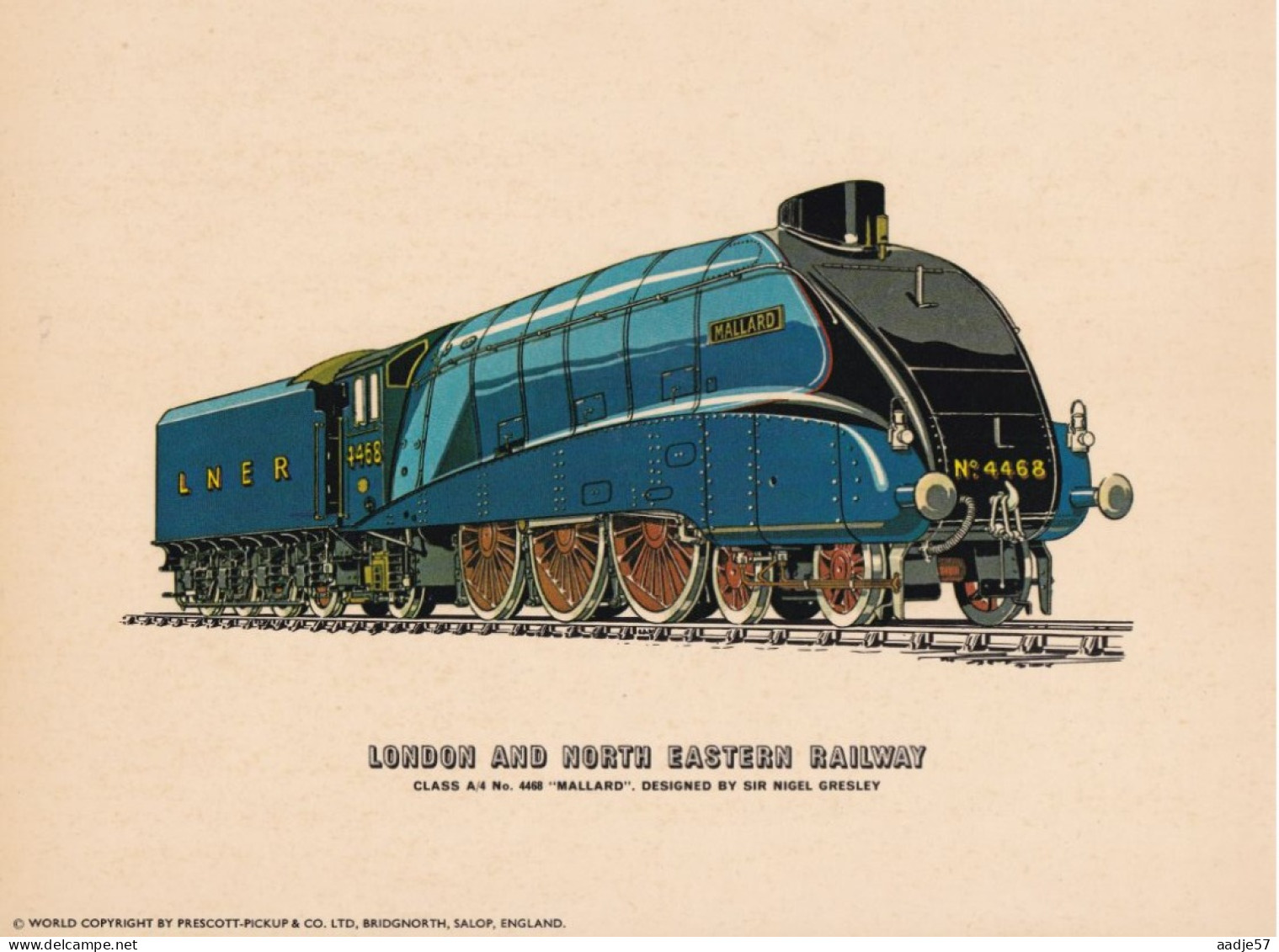 GB Engeland 5 Big Cards 24 X 18 Cm Old English Railway - Trains