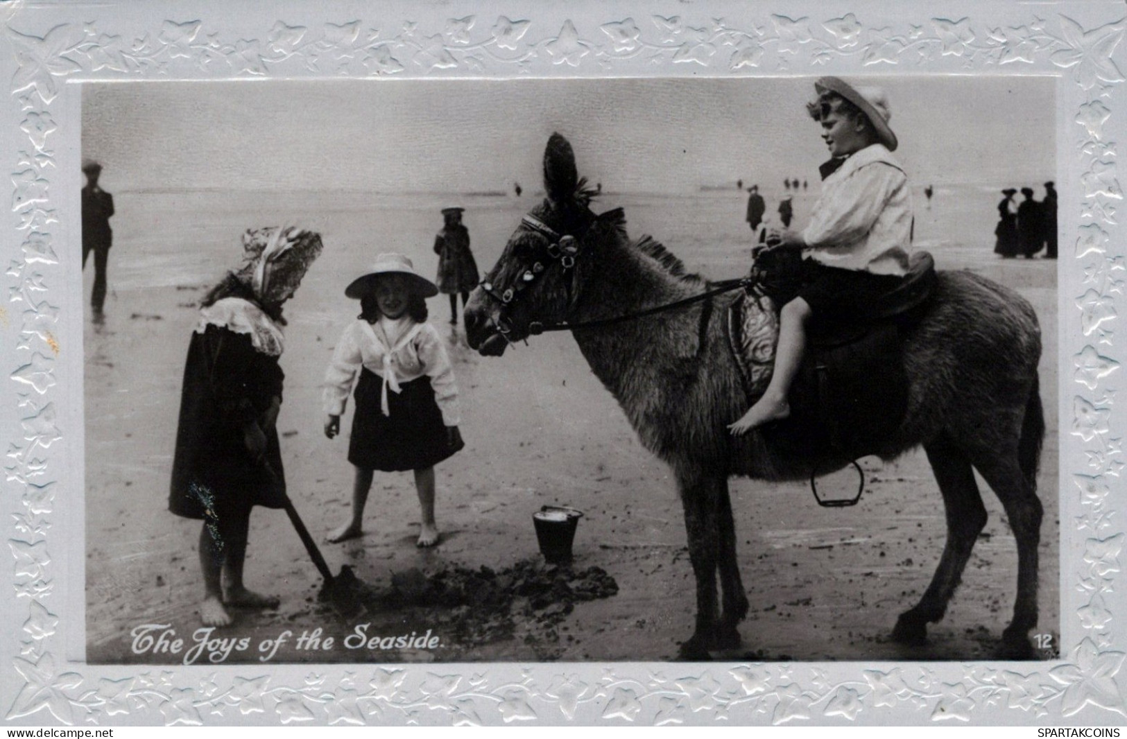 ESEL Tiere Kinder Vintage Antik Alt CPA Ansichtskarte Postkarte #PAA067.A - Burros