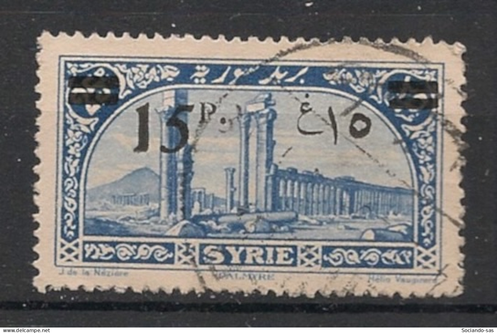 SYRIE - 1926 - N°YT. 183 - Palmyre 15pi Sur 25pi - Oblitéré / Used - Gebraucht