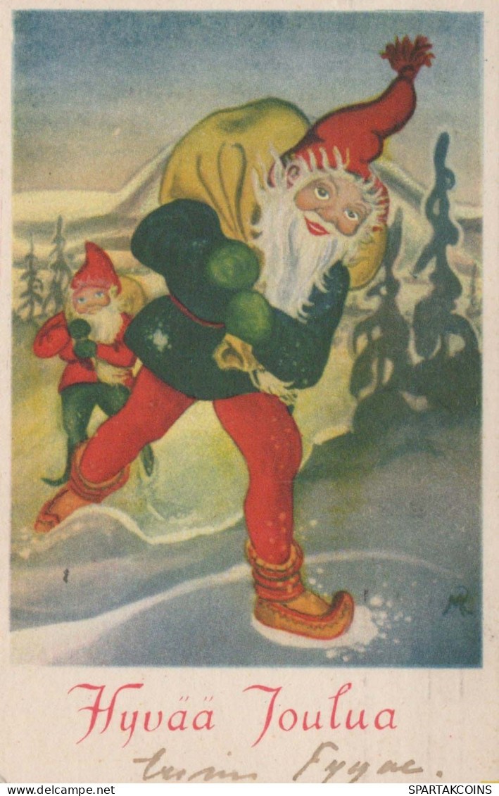 WEIHNACHTSMANN SANTA CLAUS Neujahr Weihnachten Vintage Ansichtskarte Postkarte CPSMPF #PKG293.A - Santa Claus