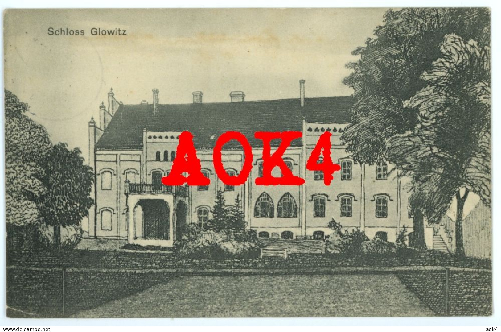 GLOWITZ Schloss Glowczyce Pommern Stolp Polska 1915 Feldpost - Pommern