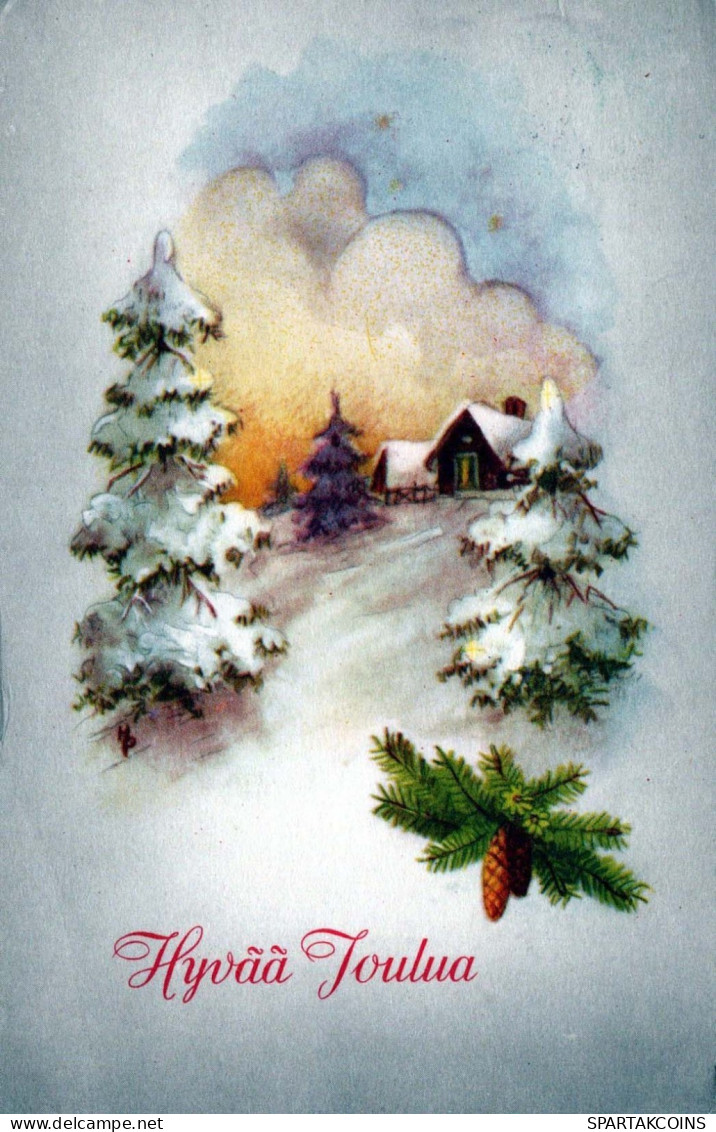 Feliz Año Navidad Vintage Tarjeta Postal CPSMPF #PKG225.A - Neujahr