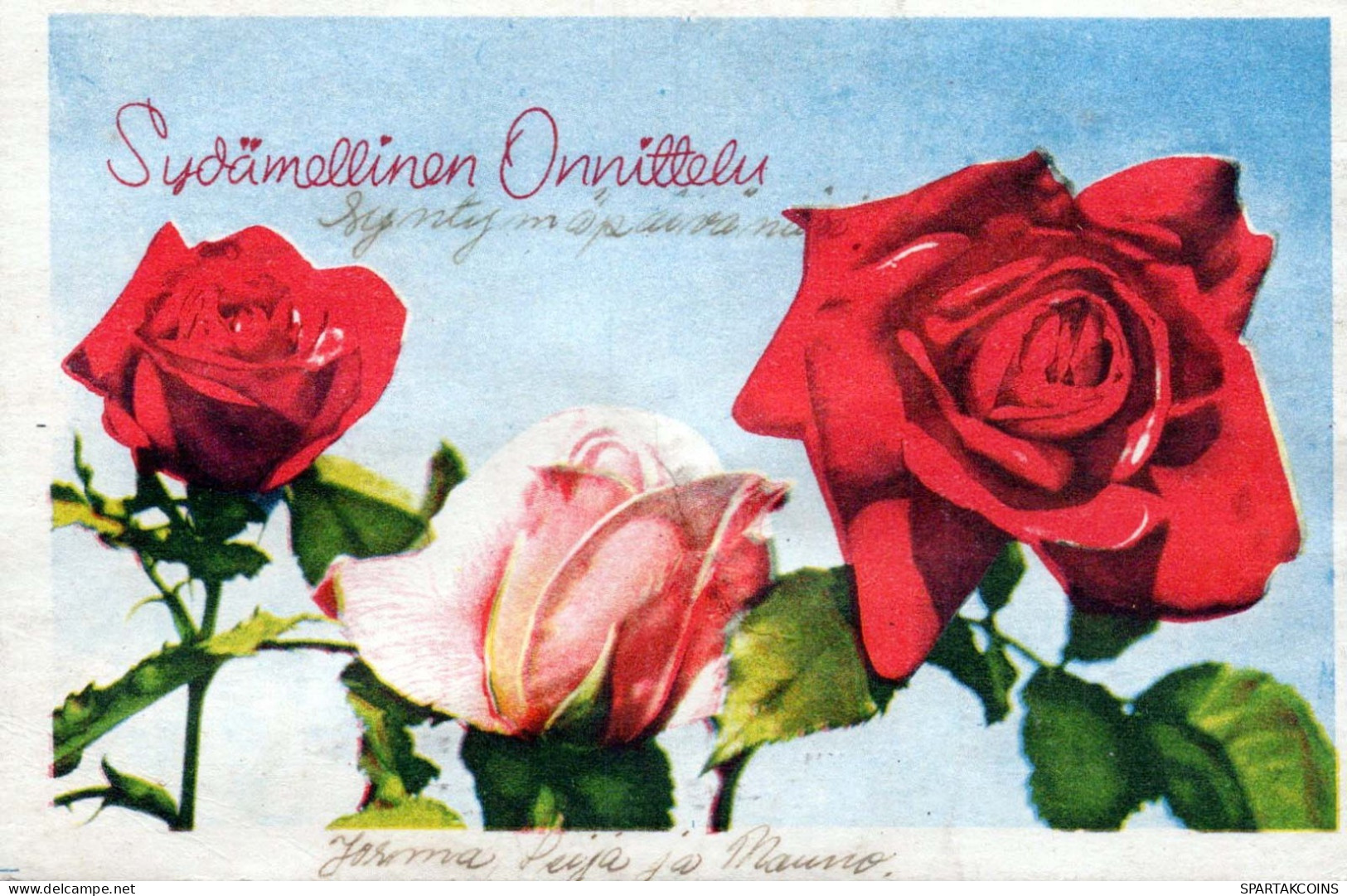 FLORES Vintage Tarjeta Postal CPA #PKE627.A - Flowers