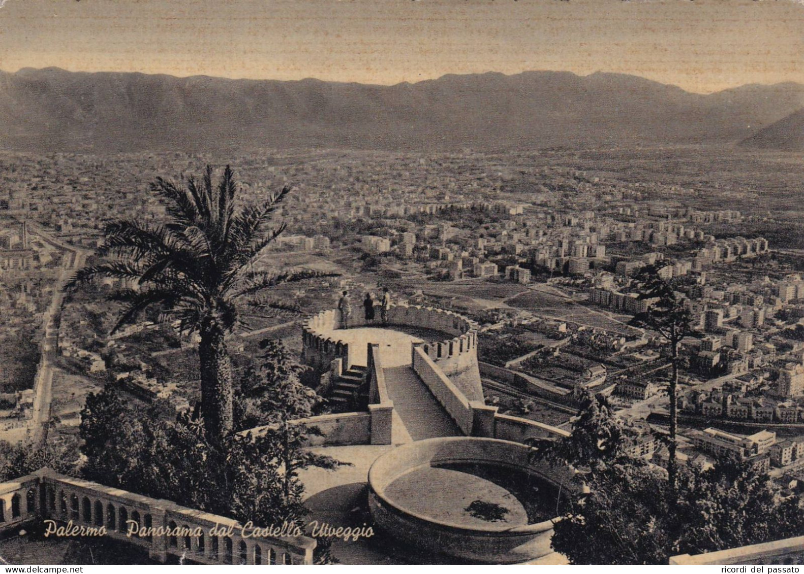 Cartolina Palermo - Panorama Dal Castello Utveggio - Palermo