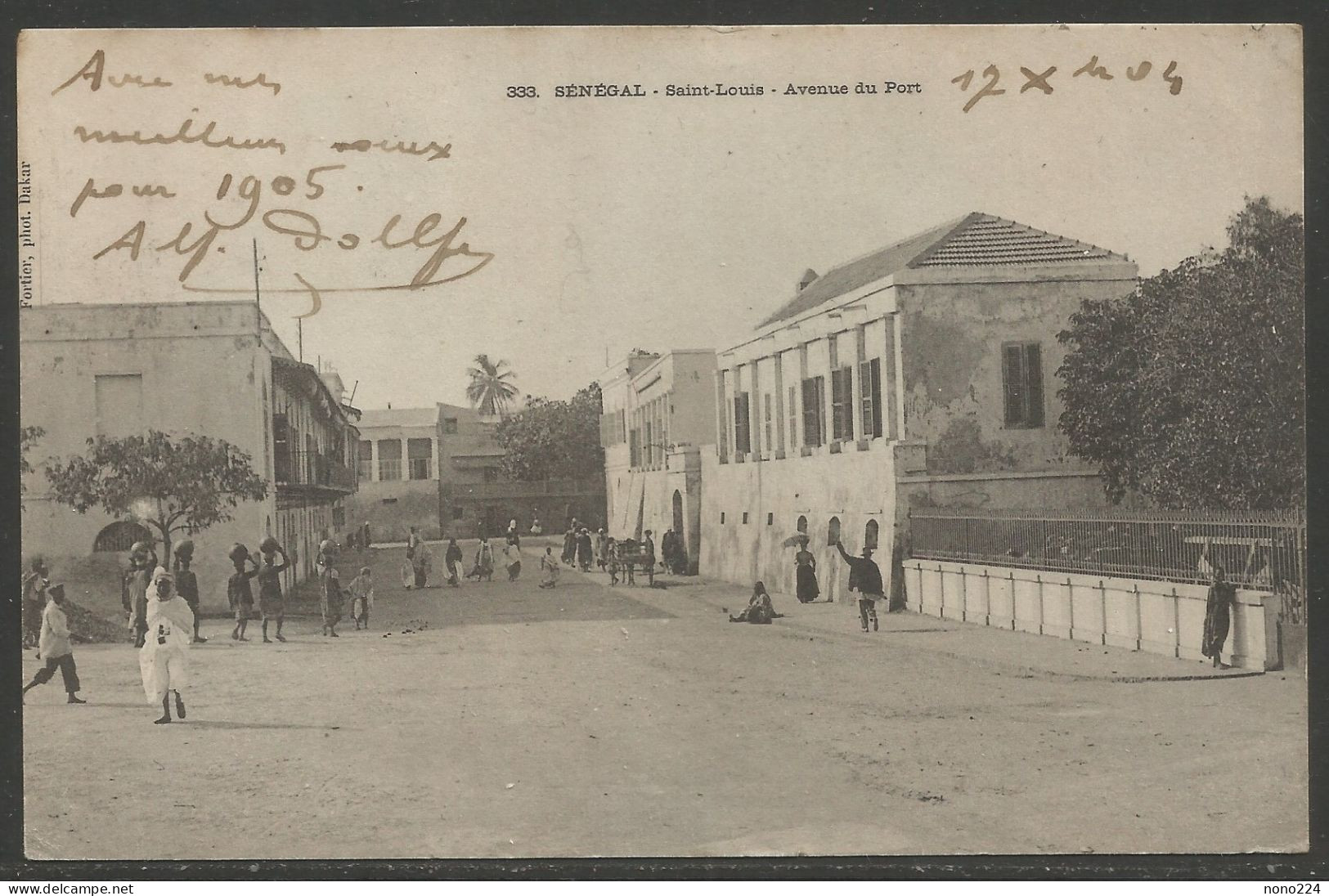 Carte P De 1904 ( Sénégal / Saint-Louis / Avenue Du Port ) - Sénégal