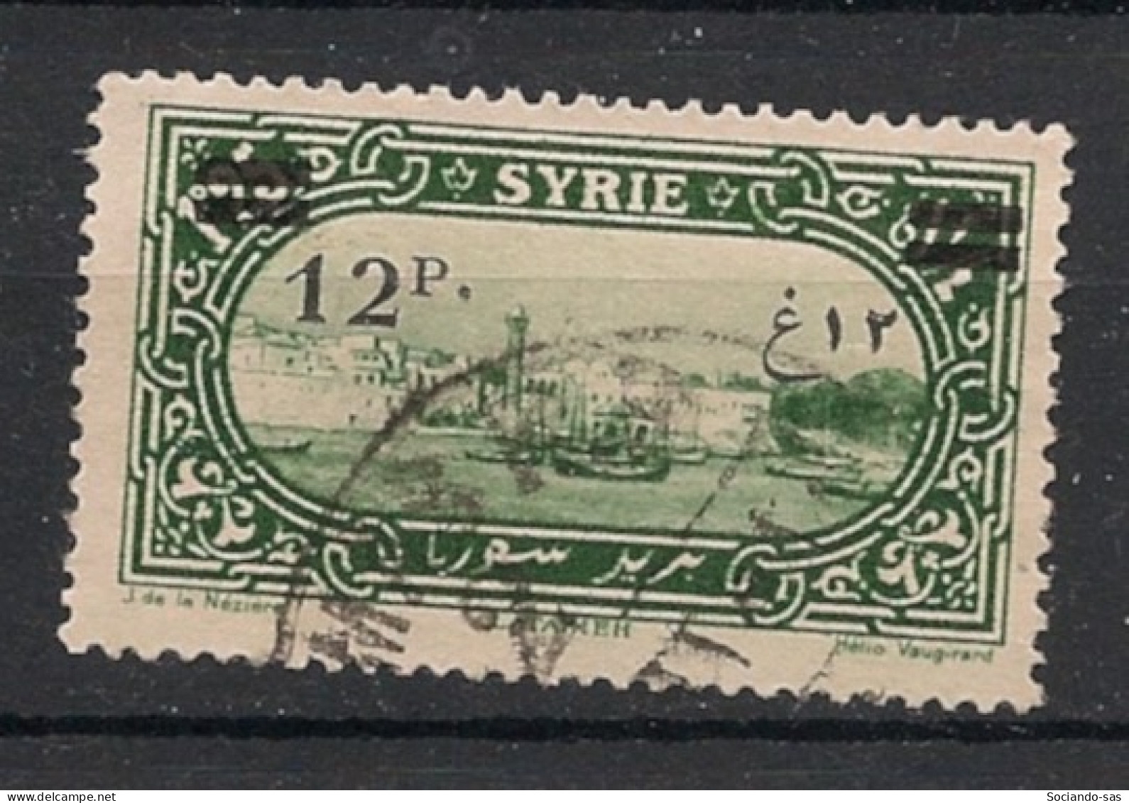 SYRIE - 1926 - N°YT. 185 - Lattaquié 12pi Sur 1pi25 - Oblitéré / Used - Used Stamps