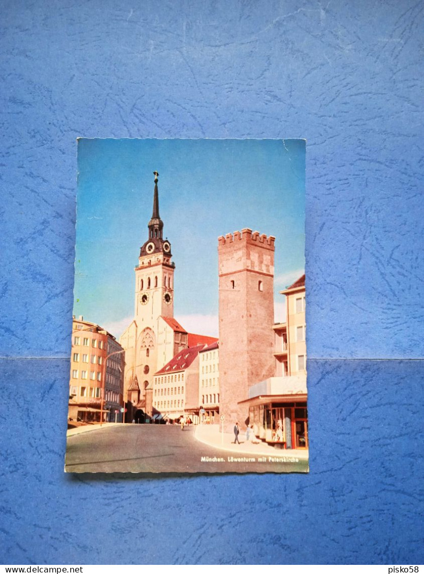 Muenchen-lowenturm Mit Peterskirche-fg- - Muenchen